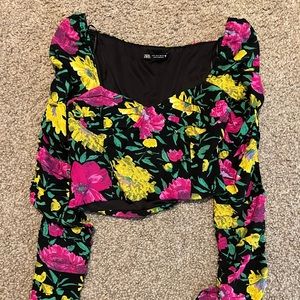 Zara Floral Top
